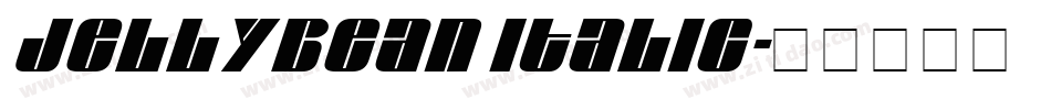 Jellybean Italic字体转换
